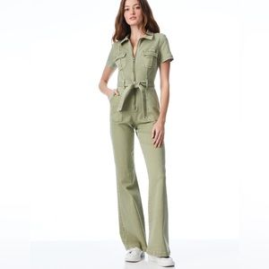 Alice + Olivia Green army jumpsuit